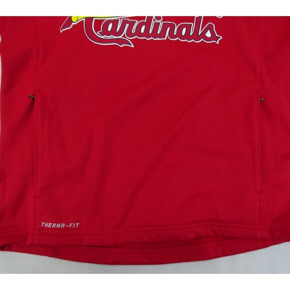 NIKE Therma-Fit Cardinals Graphic‎ Print Crew Neck Sweatshirt Zip Pocket Men's M - Picture 3 of 9
